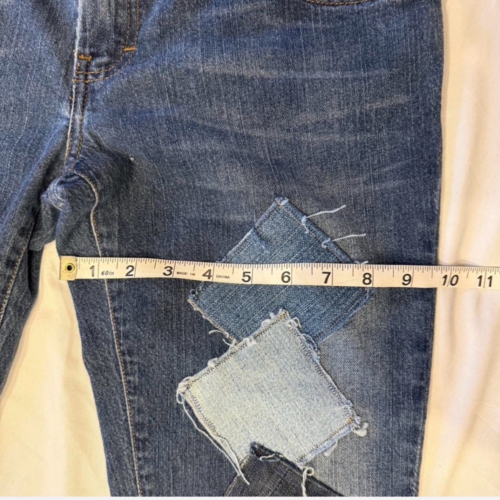 American Eagle By Payless Blue Patchwork Boot Cut… - image 5